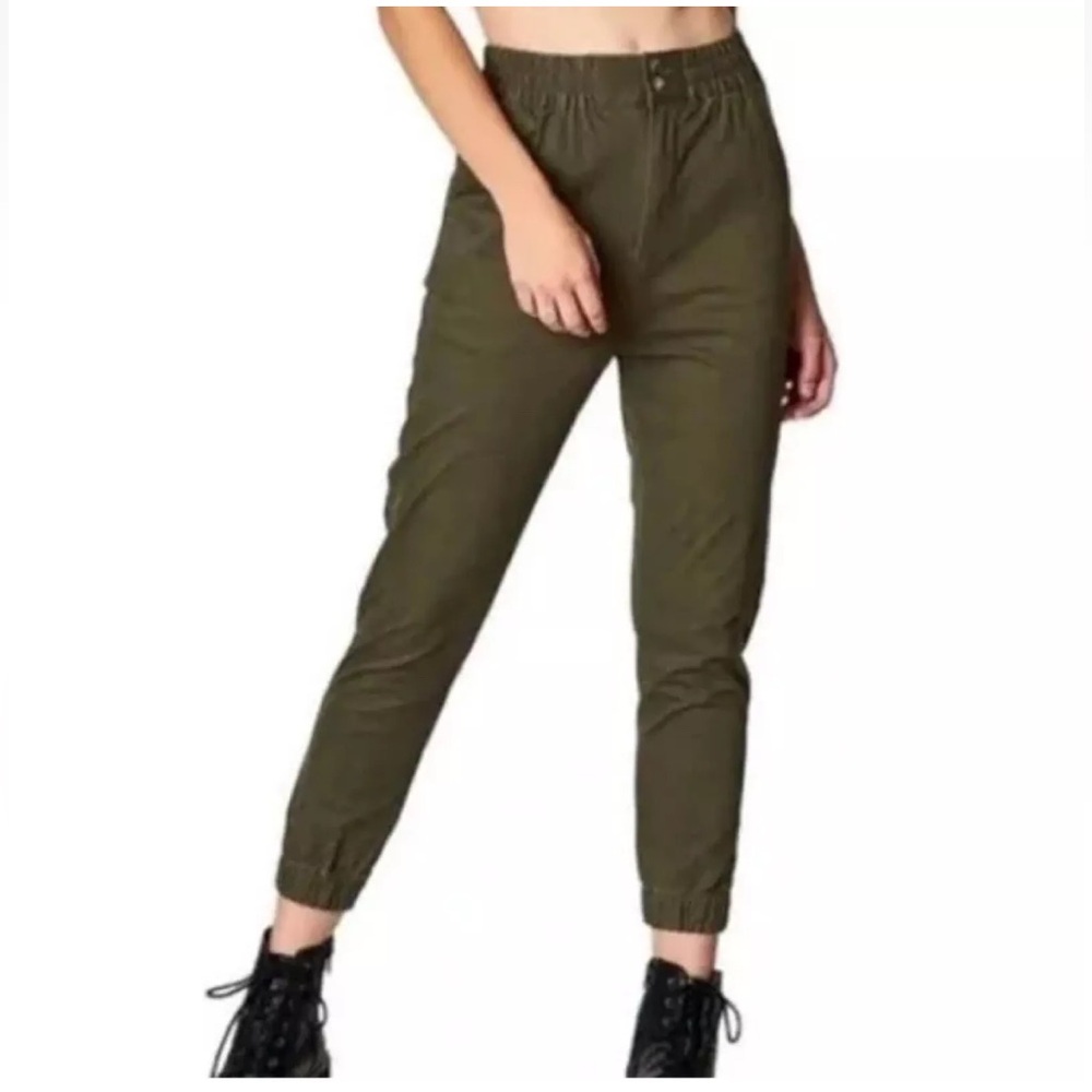 CARMAR Olive Ankle High Rise Jogger Pants